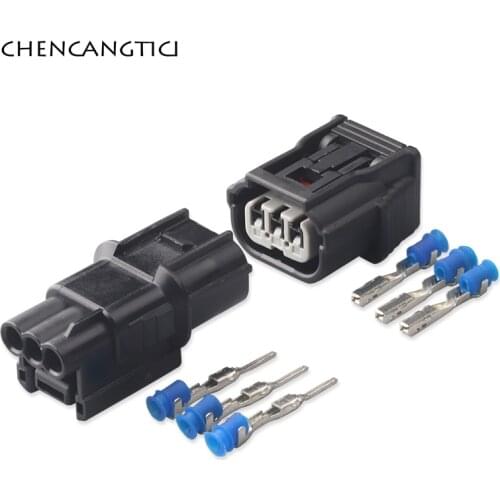 2 Sets Sumitomo 3 Pin Way Waterproof Cable Connector Air Intake Pressure Sensor Socket Plug 6189-7037 6188-4775 DJ70310-1-11
