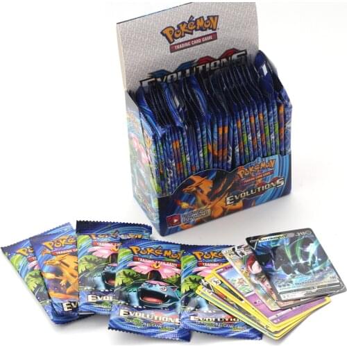324 Pcs Pokemon Cards Box Sun Moon Evolutions Pokemon Booster Shinny French And English Card Pokemon Game Toy Kids Birthday Gift