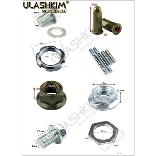 4 stroke Scooter Moped ATV 152qmi 157qmj 139QMB 139QMA 1P37QMA Engine GY6 50 80 125 150 standard parts screws nut