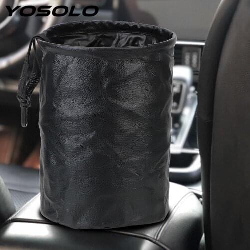 Car Organizer Trash Bin Folding Car Storage For Waste Organizer Holder Garbage Can Busket Interior Rubbish Container