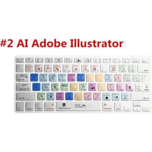 For A1278 Adobe Premiere Pro Final Cut Pro X AI PS Shortcut Keyboard Skin Cover For IPhone iMac,Macbook Pro Air 13 15 KC