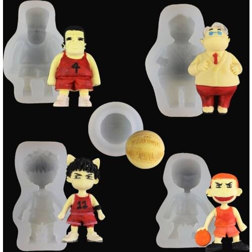 Slam dunk master silicone mold Hanamichi Sakuragi Rukawa Kaede aromatherapy mold DIY creative baking utensils plaster mold