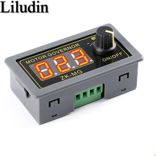 DC 5-30V 12v 24v 5A DC Motor Controller PWM Adjustable Speed Digital display encoder duty ratio frequency MAX 15A ZK-MG