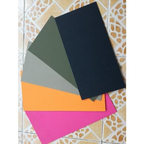 300mm *150mm * 1.5mm (0.06") Thick KYDEX Sheet Black Thermoplastic Forming with bras with brass nail DIY,free shpping