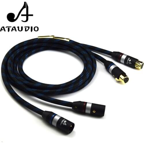 ATAUDIO Hifi Copper and silver shuffling XLR Cable Hi-end Gold-plated 2xlr Cable