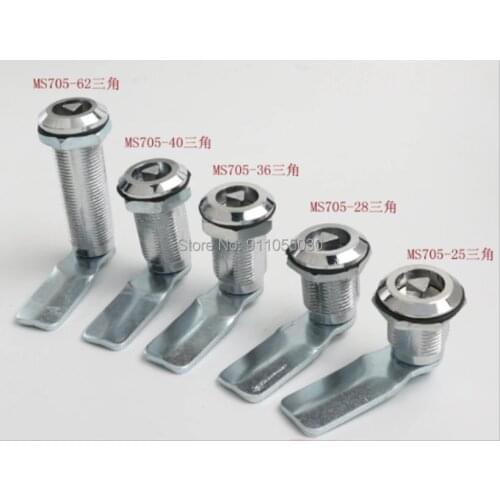MS705 Longer version Triangular lock Gas Meter Lock Key Gas Electric Meter Box Latch Cam Locks high quality Drawer lock