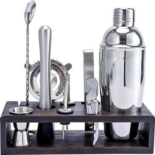Cocktail Set Stainless Steel Cocktail Shaker Mixer Wine Martini Boston Shaker For Bartender Drink Party Bar Tools 750ML