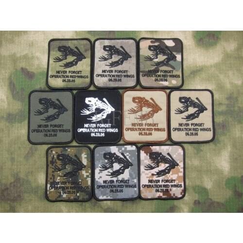 DEVGRU NSWDG Never Forget Operation Red Wings Military Tactical Morale Embroidery patch