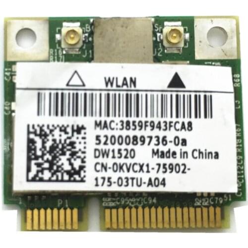 Half MiniPCI-E Card 300Mbps for DW1520 Wireless Card Broadcom BCM43224 BCM943224HMS Free shipping