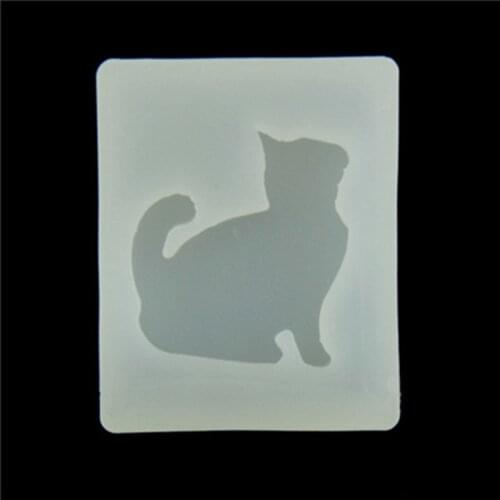Crystal drop mold Silicone mold Kitten Japan same cat mold Translucent hand-turned sugar tool