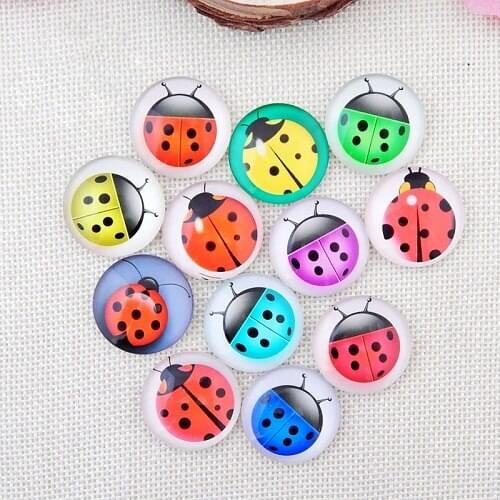 Mixed Animal Ladybug Alloy Metal Button Snap Jewelry Charm Fit For 18mm Snap Jewelry Button Bracelet&Necklace Jewelry