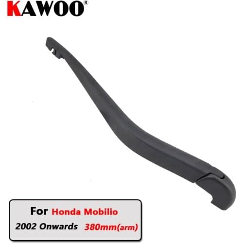 KAWOO Car Rear Wiper Blade Blades Back Window Wipers Arm For Honda Mobilio Hatchback (2002-) 380mm Car Accessories Styling