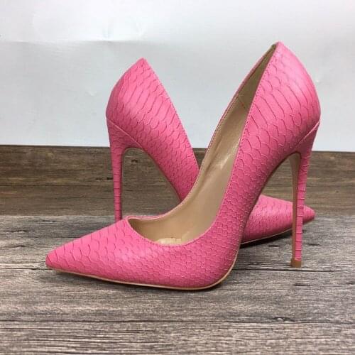 2019 New Fashion free shipping Multi leather python snake Poined Toes Stiletto Heel high heels shoes pump HIGH-HEELED SHOES