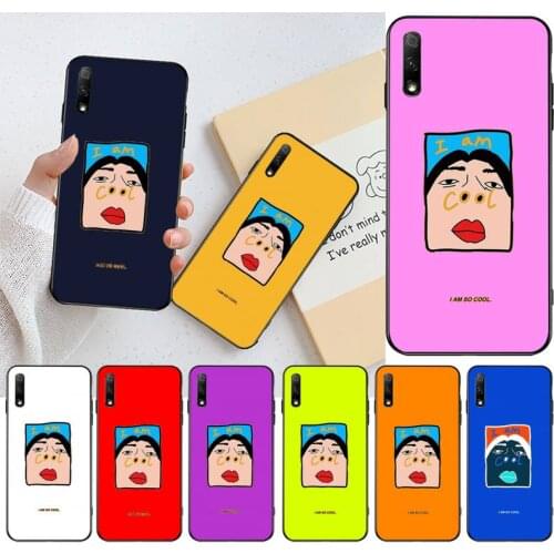 Cartoon Funny big nostrils DIY Painted Bling Phone Case for Huawei Honor 30 20 10 9 8 8x 8c v30 Lite view pro