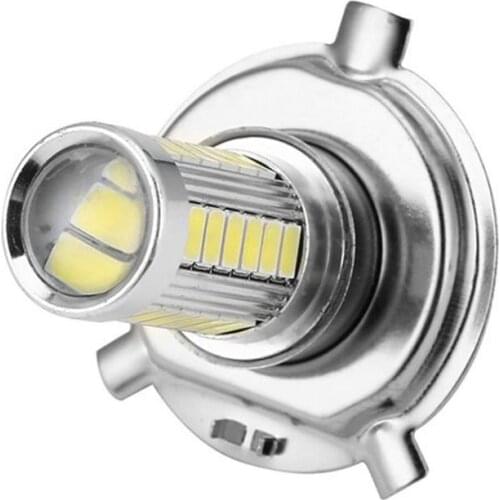 2 pcs/lot High Quality H4 LED 5630 33SMD 12V Super Bright Car Light Source Headlight DRL Daytime Running Lights LED Bulb Lamp