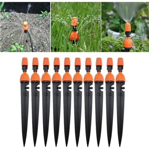 10Pcs 360Degree Rotate Garden Micro Lawn Water Spray Misting Nozzle Sprinkler Irrigation Head Drip For Watering Roof Cooling