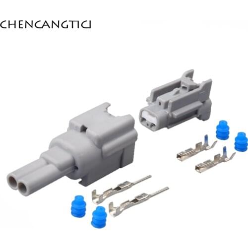 5 Sets 2 Pin Way Front And Rear Wheels ABS Sensor Plug Car Waterproof Connector Socket For Nissan Teana 7282-7770-40