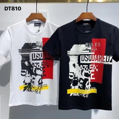 2021 Fashion Trend Dsquared2 Mens Premium Printed T-Shirt DT810