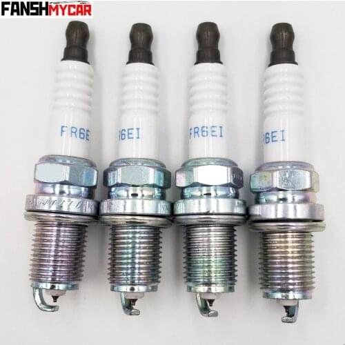4pcs/lot Good Quality FR6EI MN163236 Iridium spark plugs For MITSUBISHI OUTLANDER II LANCER SPORTBACK Eclipse Endeavor Galant
