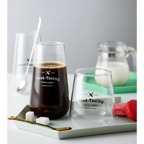 500ml Beer Glass Transparent Cocktail Glass Cup Household Water Drinking Glass Mug 1PC