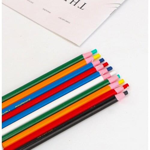 6pcs Multicolor Fabric Tailors Chalk Erasable Marker Patchwork Clothing Pattern DIY Sewing Tool Needlework Pencil Accessories