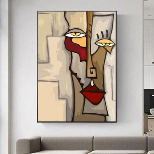 Picasso Abstract Figures Poster Blending In Face Wall Art Picture Print Canvas Painting Living Room Decoration Home Decor Cuadro