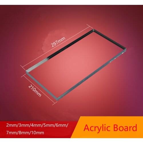 A4 acrylic board, extruded plexiglass clear sheet, organic polymethyl methacrylate, 1mm, 3mm, 8mm, thickness