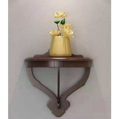 American furniture American solid wood wall shelving European wall solid wood flower shelving platform