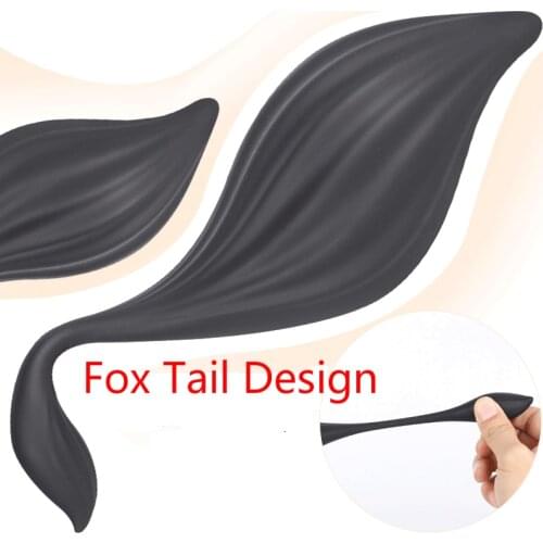 Fox Tail Anal Butt Plug Silicone Inflatable Butt Plug Sex Tools for Females Huge Dildo for Anal Vagina Anus Prostate Plug Toys