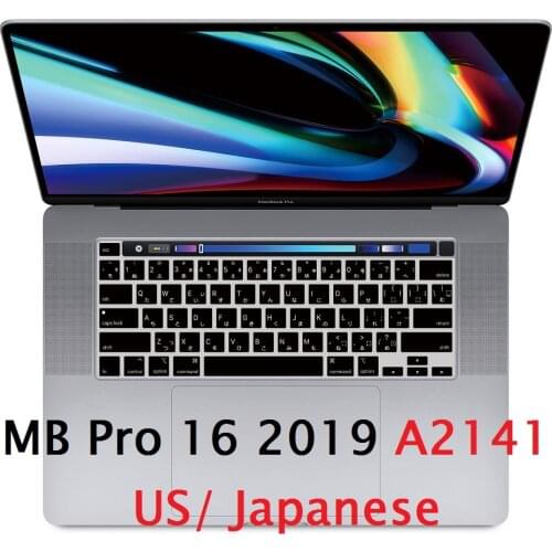US Layout Skin for Macbook Pro 16 in 2019 A2141 US Japanese Keyboard Cover Skin Silicon Pro 16 A2141 Keyboard Film Protector
