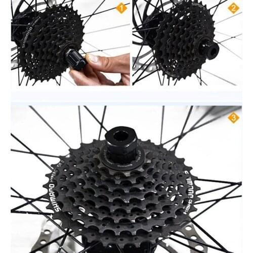 CKAHSBI Bicycle Cassette Freewheel Lockring Remover Repair Tool For Shimano Bike Bicycle Flywheel Lock Bike Repair Accessories