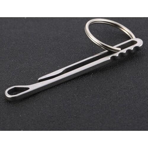 EDC Key Clip Outdoor Camping Tool Stainless Steel Money Clip Carabiner Backpack Quickdraw Buckle Keychain Souvenir Gift J066