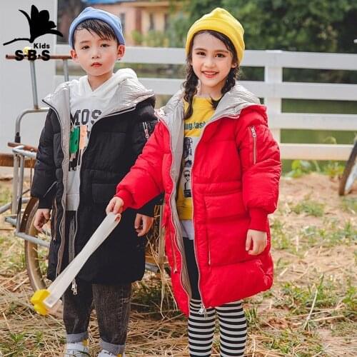 Childrens Cotton Coat 2019 New Winter Boys and Girls Wear Down Cotton Padded Childrens Thick Cotton Jacket Warm Coat