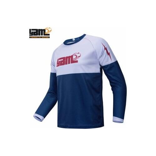 Maillot Ciclismo Camisa Ciclismo blue white Enduro Downhill Team Cycling Men Motocross Race Tshirt Mountain Bike Clothing Dh