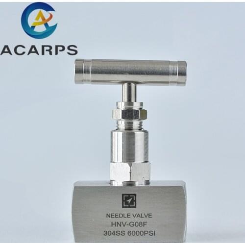 1/4" 3/8" 1/2" High Pressure Needle Globe Valve J13-250P Stainless Steel BSP Internal Thread Needle Valve