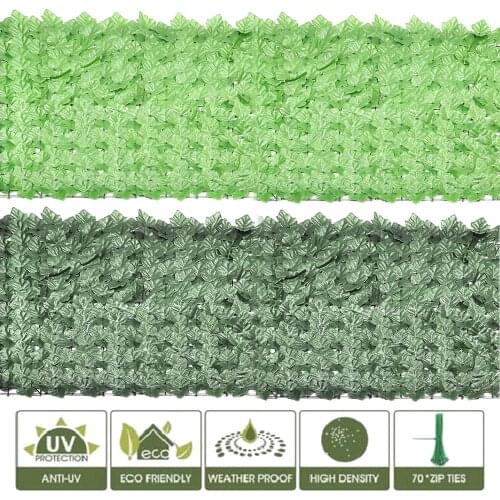 Artificial Leaf Privacy Fence Roll Wall Landscaping Fence Privacy Fence Screen Outdoor Garden Backyard Balcony Fence Drop Ship