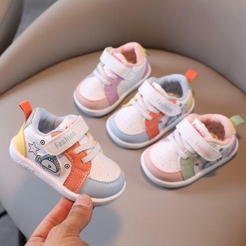 Baby Shoes Boys Girls Autumn Sneakers Colorful Toddler First Walkers Soft Bottom Baby Casual Running Shoes SYR019