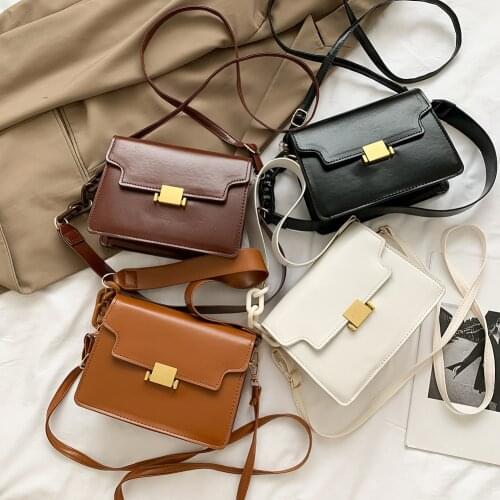 Fashion Solid Color Purse Women Shoulder Messenger Tote PU Leather Casual Crossbody Bags