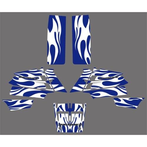 Motorcycle New Style Team Graphics Background Decal Sticker Kit For Yamaha Banshee 350 ATV