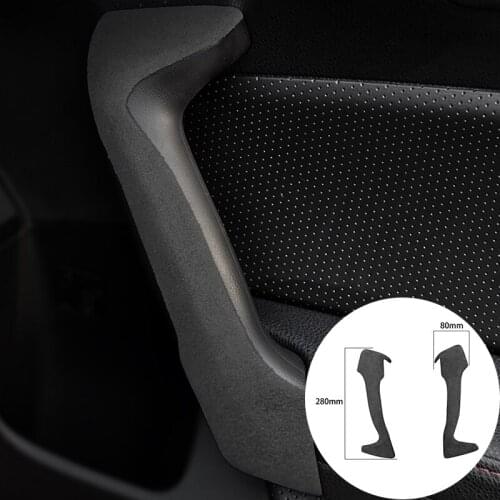 Car Door Handle Frame Armrest Cover Panel Alcantara Suede Wrap For Subaru BRZ Toyota 86 2013-2020 Molding Trim Strip Accessories