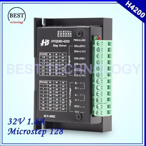 Nema17 Stepper Motor Driver H4200 Motor Driver DC9-30v 1.8A Microstep 128 for NEMA17 stepping motor
