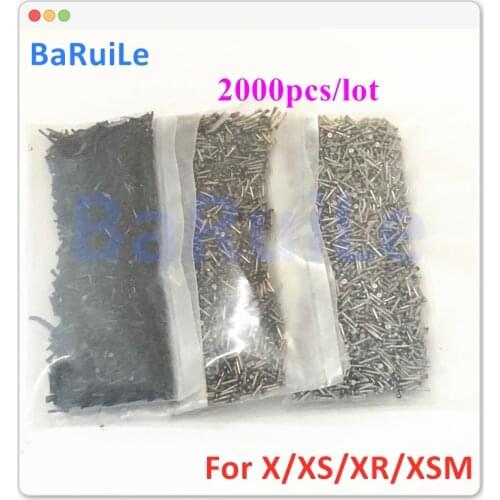 BaRuiLe 2000pcs Bottom Screw for iPhone X XS Max 8 Plus Dock Connector Torx 5 Point Star Pentacle Screws Accessories Pentalobe