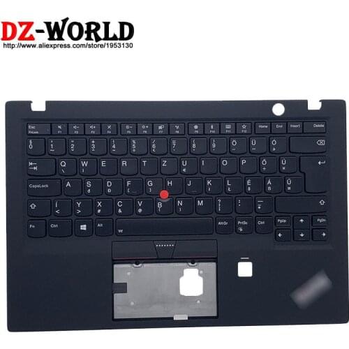 New Original Shell Upper Case Palmrest with Backlit HU Hungary Keyboard for Lenovo Thinkpad X1 Carbon 5th Gen Laptop C Cover