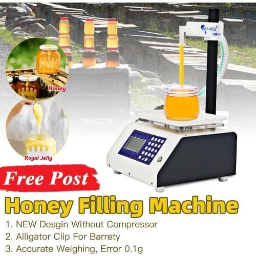 BeeKeeping Automatic Honey Filling Flowing Machine 50g~2500g Scale Honeybee Viscous Paste Filling Machine For Beekeeper Suppiler