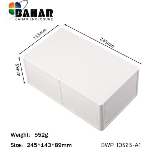 Plastic enclosure diy Power supply project box Waterproof junction box clear housing for electronics circuit board 245*143*89mm