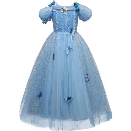 4 10 14Years Christmas Fancy Girls Halloween Princess Dress Cosplay Kids Party Girl Dress Winter Childrens Costume