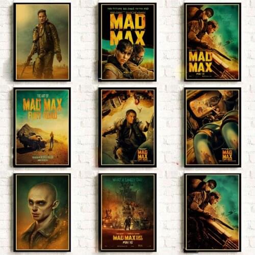 Mad Max movie Vintage Posters For home decor kraft Paper high quality poster wall sticker