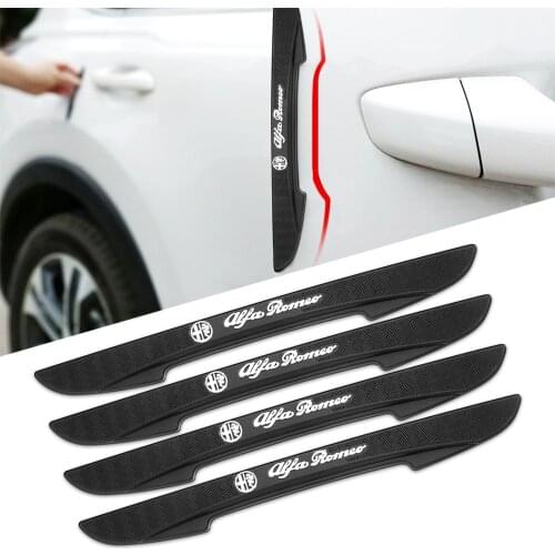 For alfa romeo Giulia Stelvio MiTo Giulietta Tonale 147 156 159 166 GT Car Door Edge Bumper strip Protective Film Car Sticker