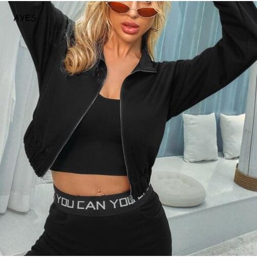 Women Fashion Coats Short Jacket Outers New Short Jacket Coats Long Sleeve Black Jacket Tops Female Girls Streetwear Spring Fall