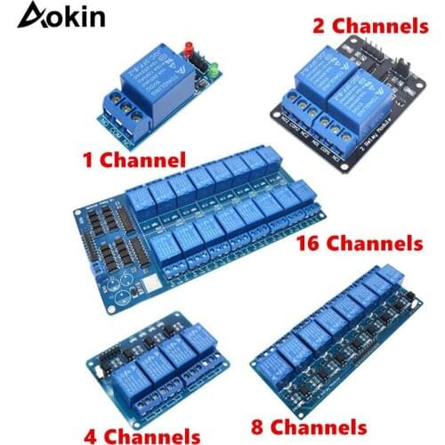 1 2 4 8 16 Channel DC 5V Relay Module with Optocoupler Low Level Trigger Expansion Board for arduino